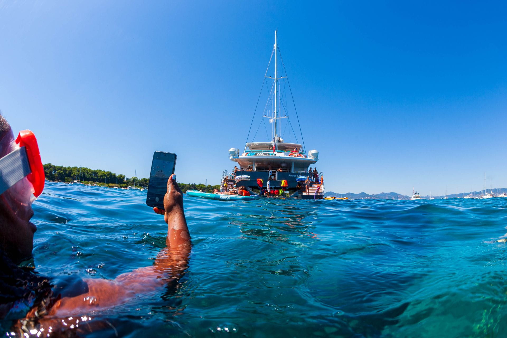 Croisière en catamaran avec mouillage