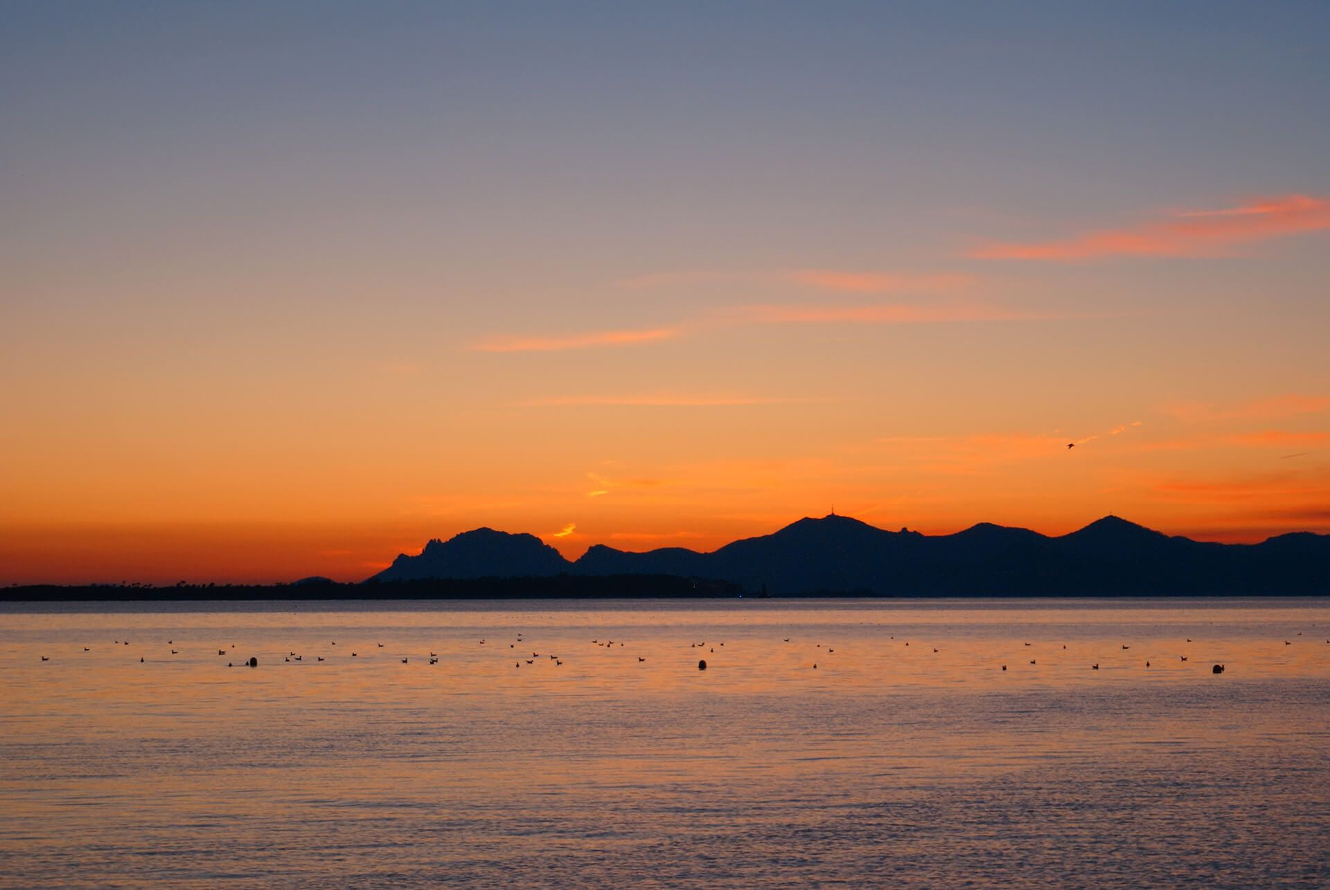 Coucher de Soleil sur les îles de Lérins